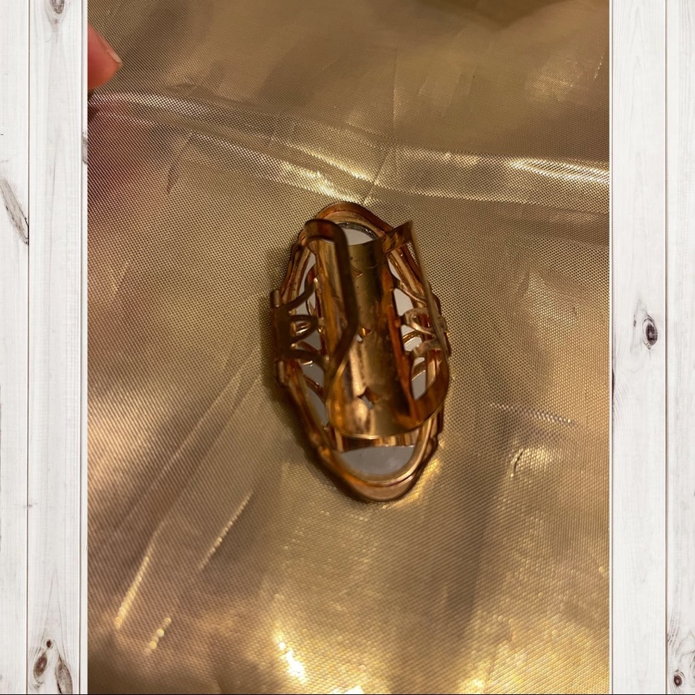 VINTAGE RING GOLD TONE / LIPSTICK HOLDER - Picture 3 of 8